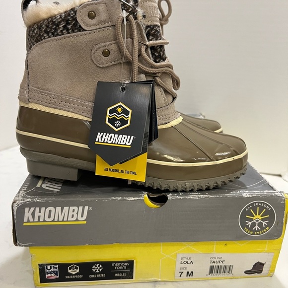 US Ski Team Tan and Brown Winter Boots - Picture 13 of 13